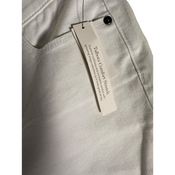 NWT Talbots Jeggings Women's Size 12P  White Skinny Ankle - Picture 5 of 8
